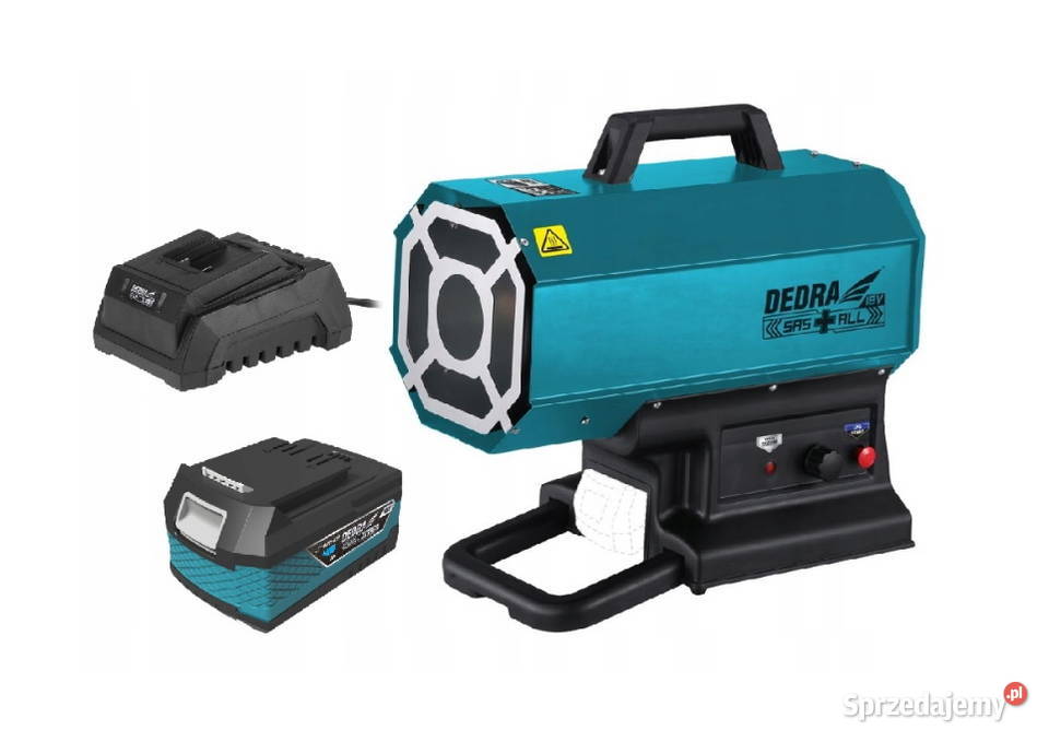 Wypożyczalnia Nagrzewnica gazowa akumulatorowa Wynajem maszyn i urządzeń Dys