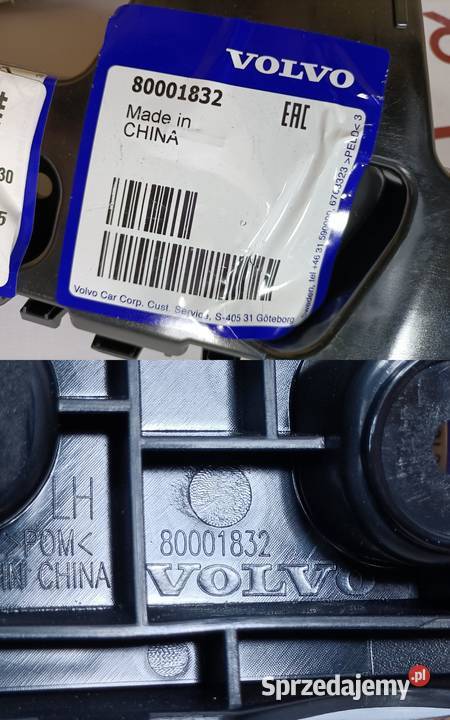 VOLVO EX30 23 ŚLIZG MOCOWANIE ZDERZAKA LEWY TYŁ Pleszew