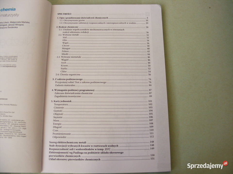To jest chemia Niezbędnik maturzysty Maturalne kompendium, repetytorium, opracowanie Oborniki Śląskie