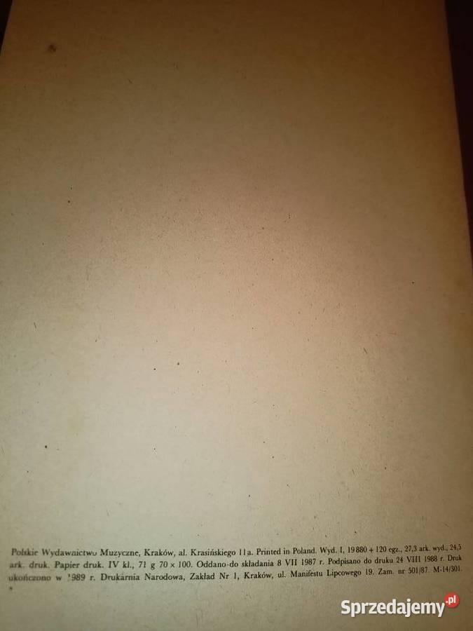 Harmonia muzyki książki muzyczne księgarnia Proza i poezja Warszawa