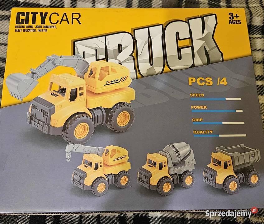 zestaw zabawek budowlanych City Car Łódź