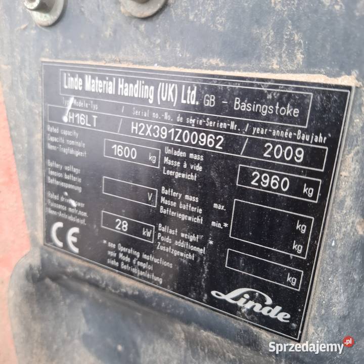 Linde h16 na gaz h18 łódzkie Błaszki