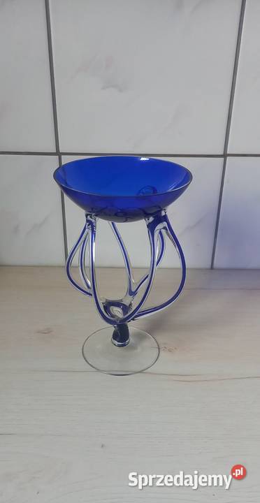 Szklana meduza Szkło artystyczne Józefina Krosno Małkinia Górna sprzedam