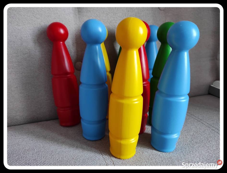 Kolorowe kręgle zabawka dzieci 9 sztuk 25 Pozostałe sprzedam