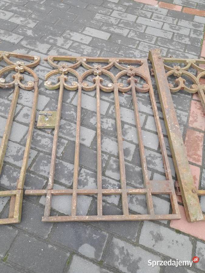 Stara żeliwna bramka furtka płot Kotlin sprzedam