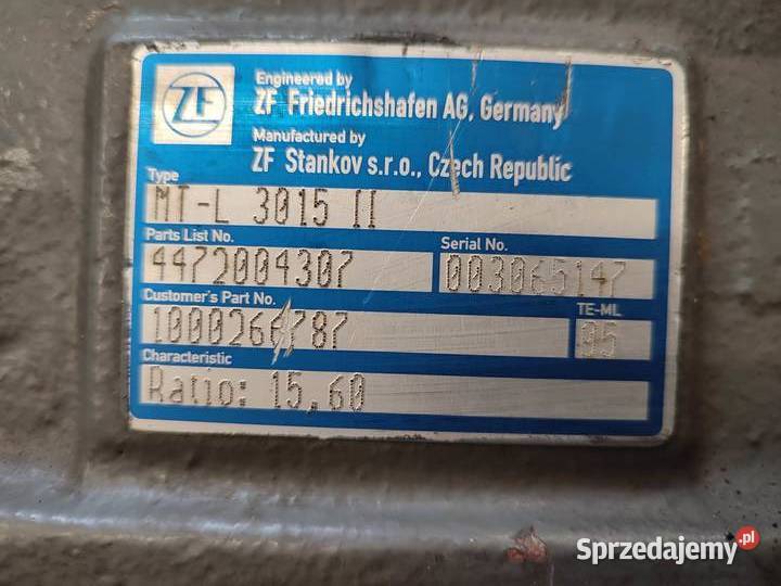 Przekładnia reduktor ZF MTL 301511 4472004307 wielkopolskie Wilkowo