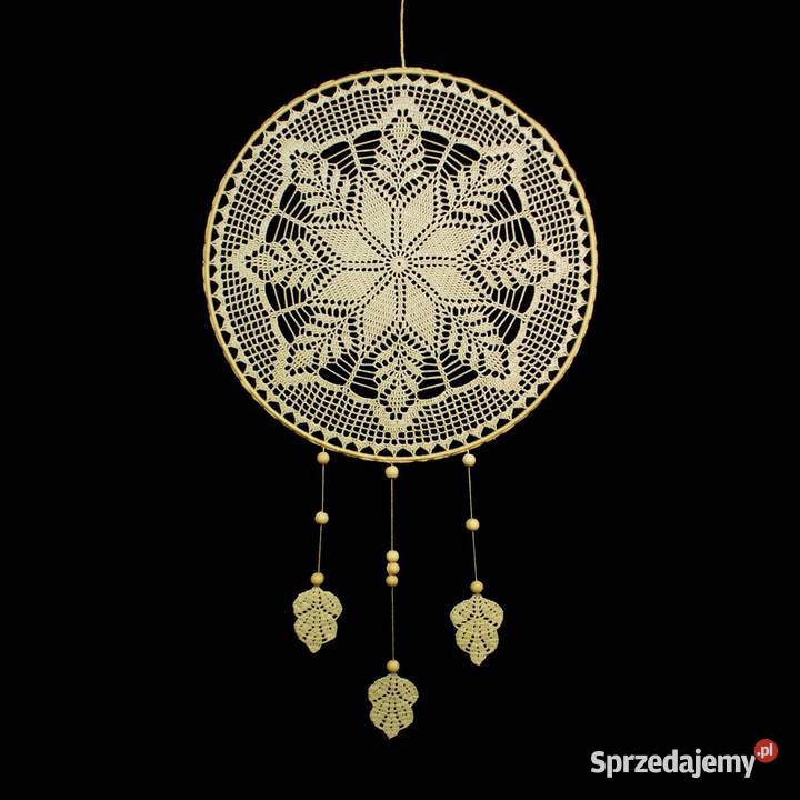 Zawieszka ozdoba na okno szydełkowa 36 ecru Z193 Kluczbork