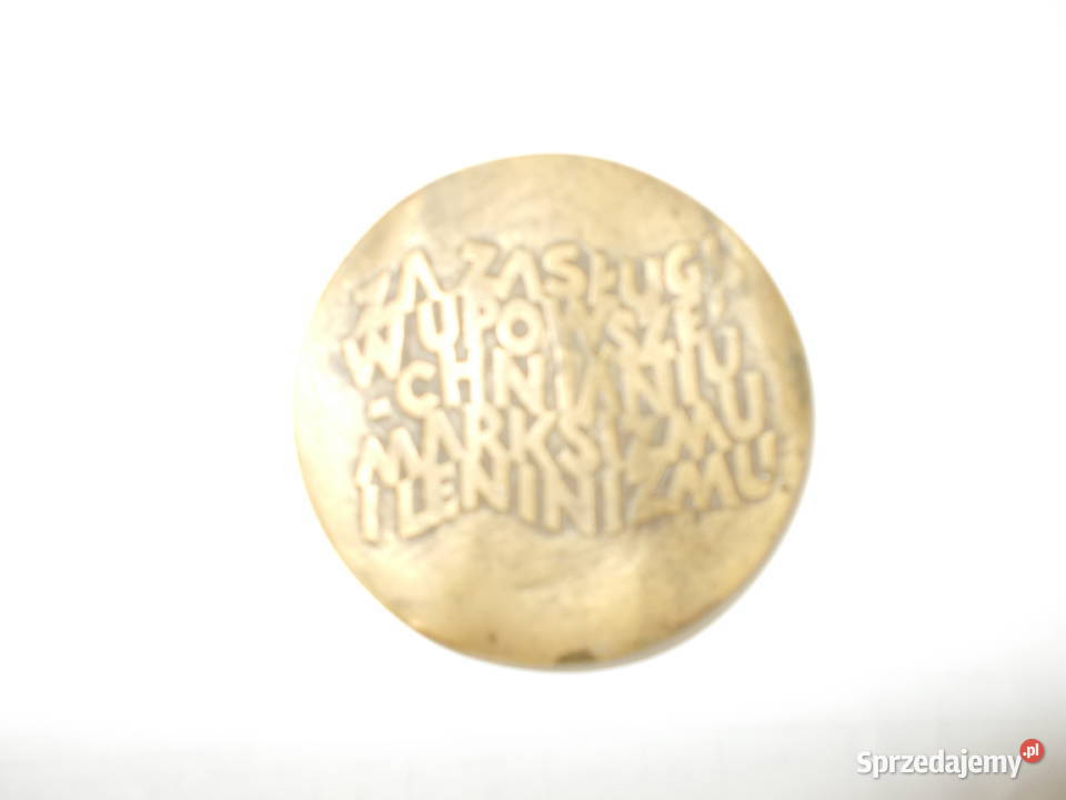 medal pamiątkowy z postacią Lenina Gdańsk