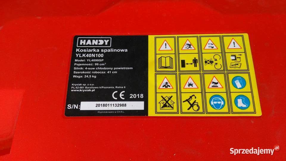 Kosiarka spalinowa uszkodzona Namysłów sprzedam