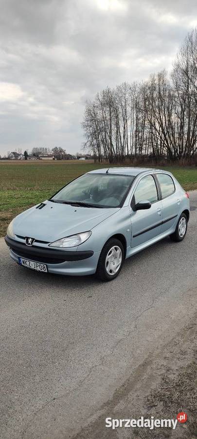 Peugeot 206 11 benzyna 2002r 129 przebiegu sprowadzony