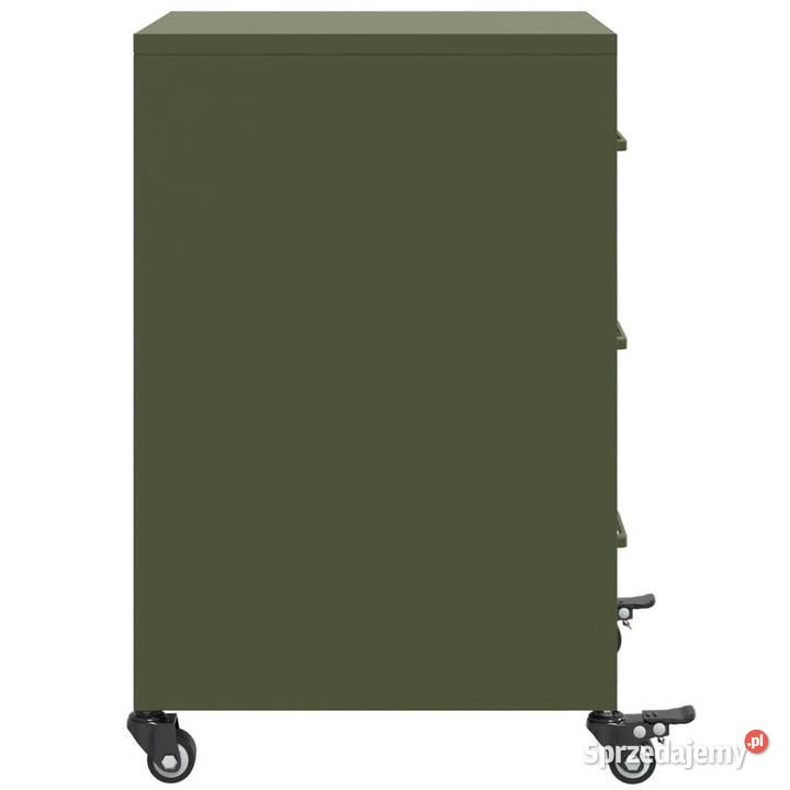 Szafka nocna oliwkowa zieleń 36x39x59 stal mazowieckie Warszawa