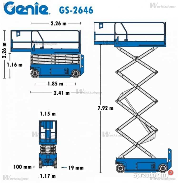 Zwyżka podośnik nożycowy Genie 2646 Andrychów