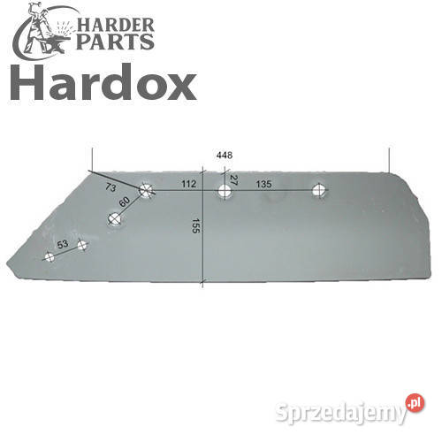 Lemiesz 300hektarów HARDOX 622203L części do Suwałki