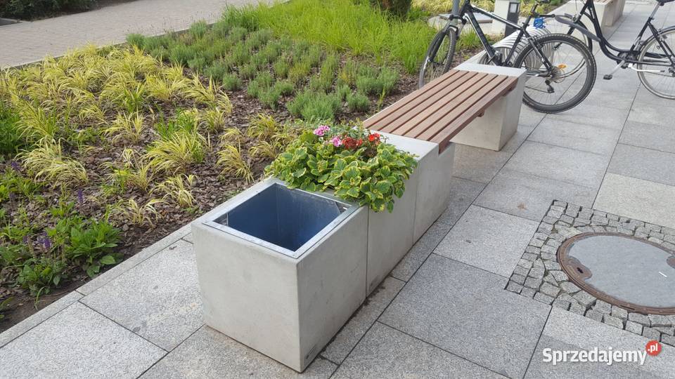 Betonowy kosz na śmieci Cubico dolnośląskie Świdnica