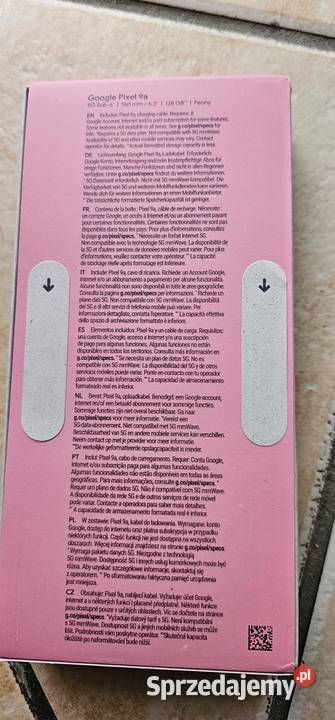 Gogle pixel 9a 828 sprzedam