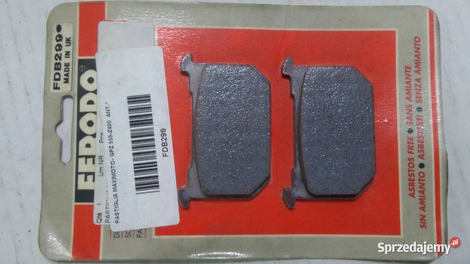 Klocki hamulcowe Ferodo FDB299 KAWASAKI GPZ 1100 Klocki hamulcowe podlaskie Bielsk Podlaski