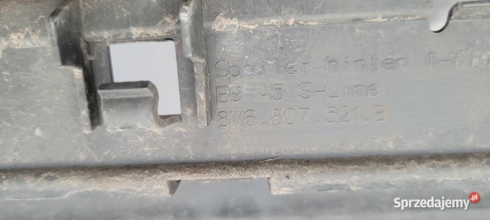 AUDI A5 B9 SLINE SPOILER TYŁ DOKŁADKA ZDERZAKA Ruda Śląska