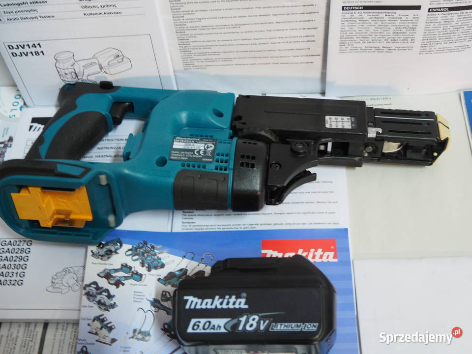 MAKITA DFR 450 wkrętarka taśmowa bateria 18v 6Ah Dom i Ogród Michałowice