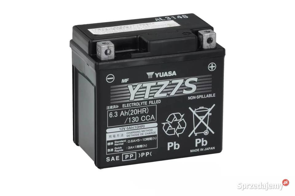 Akumulator motocyklowy 63Ah 130Ah YUASA YTZ7S sprzedam