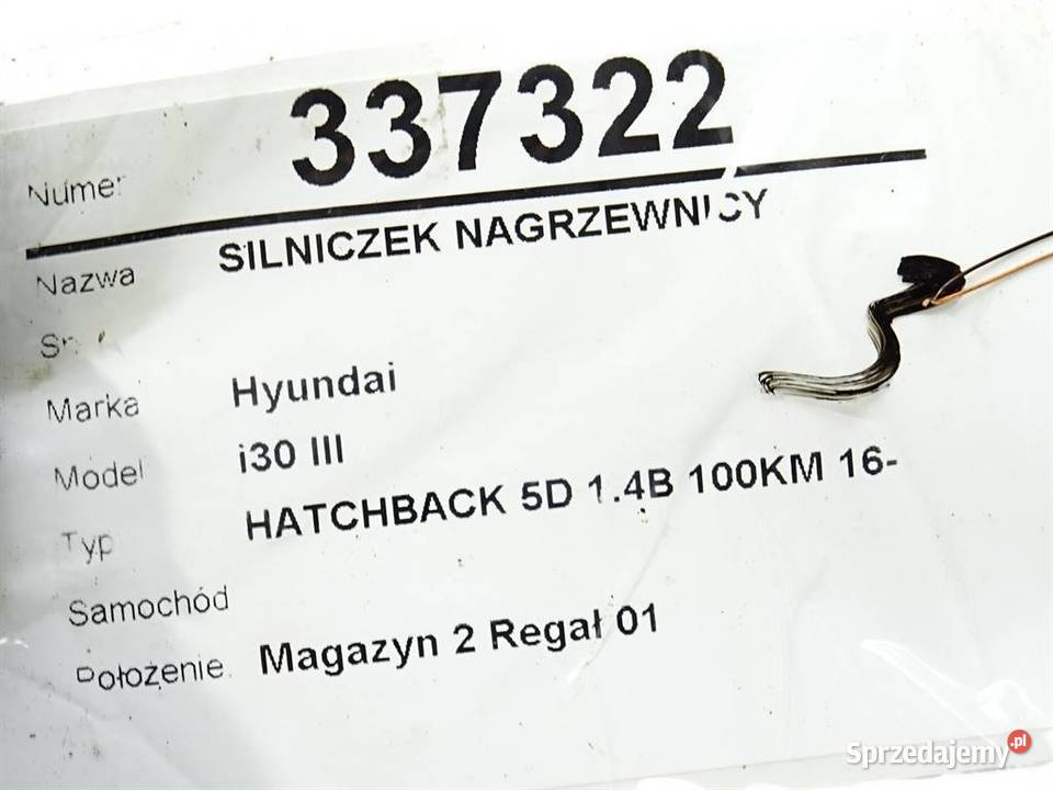 SILNICZEK NAGRZEWNICY HYUNDAI EA1F0EDFAA02 i30 osobowe