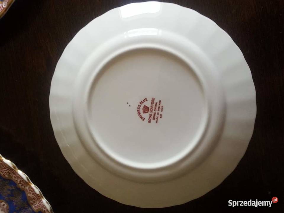 Paterka i 3 talerzyki Royal Staffordshire Made Porcelana i szkło