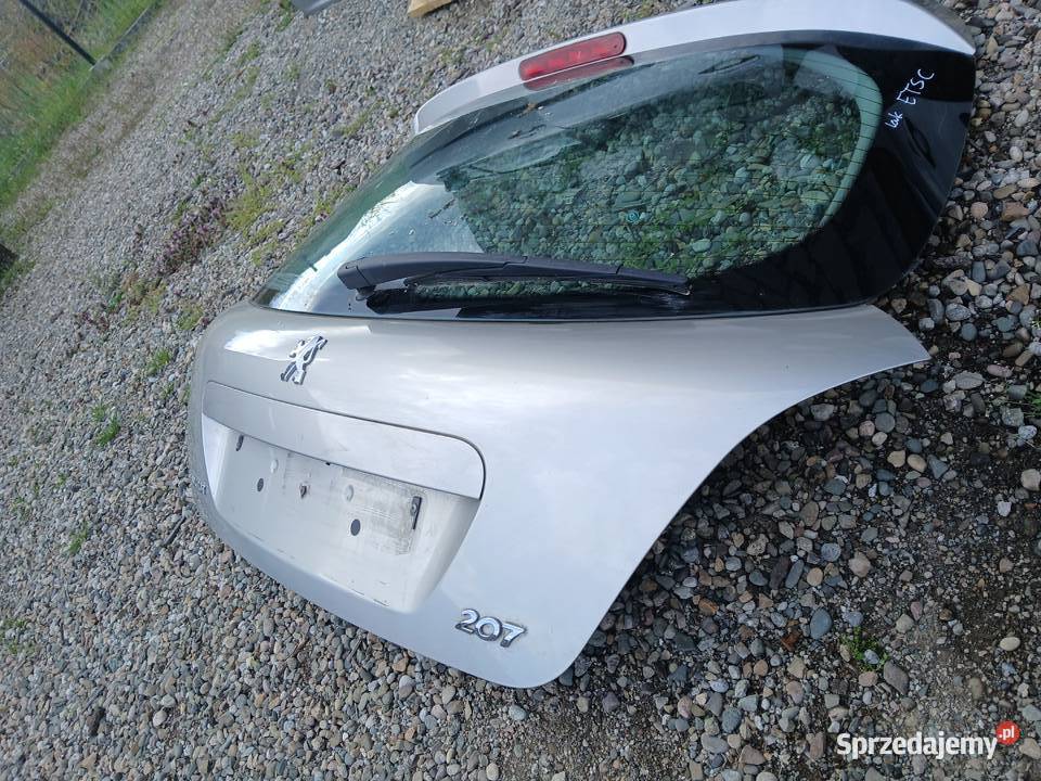 Klapa tylna bagażnika kompletna Peugeot 207 małopolskie Radłów