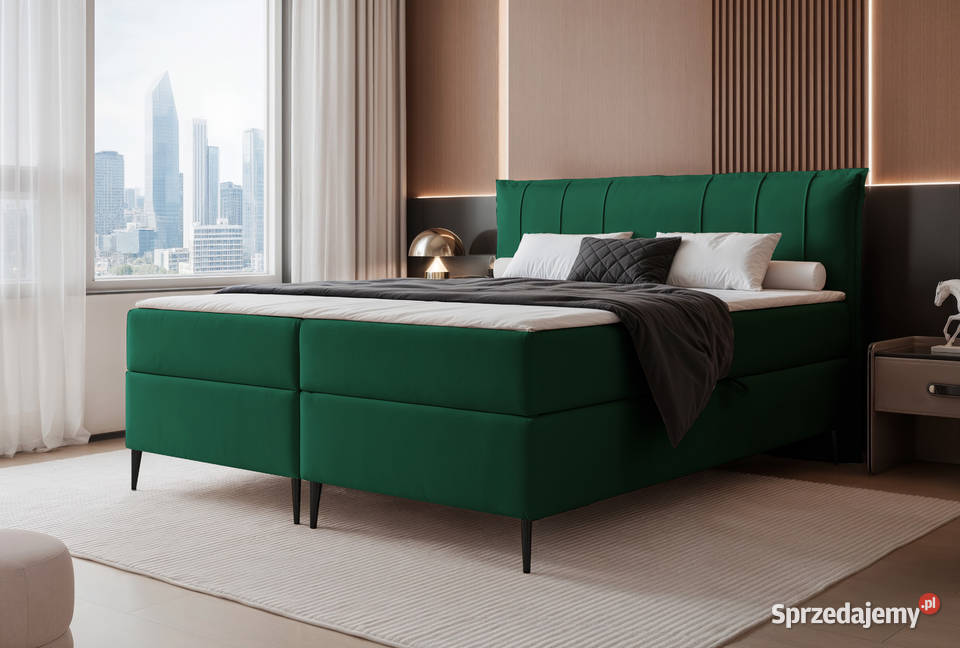 Łóżko kontynentalne z pojemnikiem Suzi różne Tarchały Małe