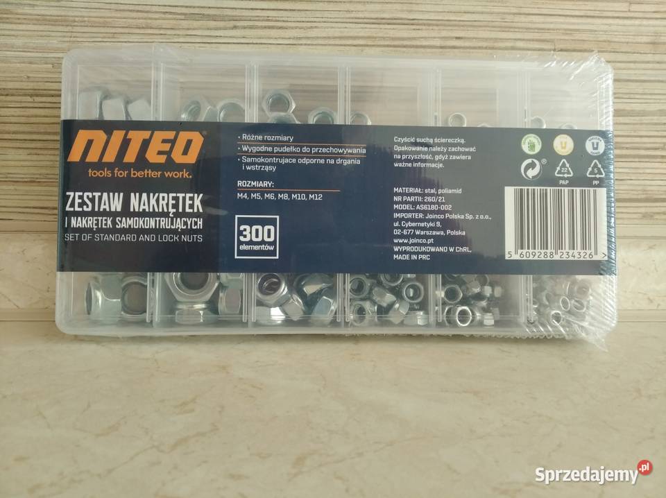 NAJTANIEJ Zestaw Podkładek 600el Nakrętek 300el Zabrze