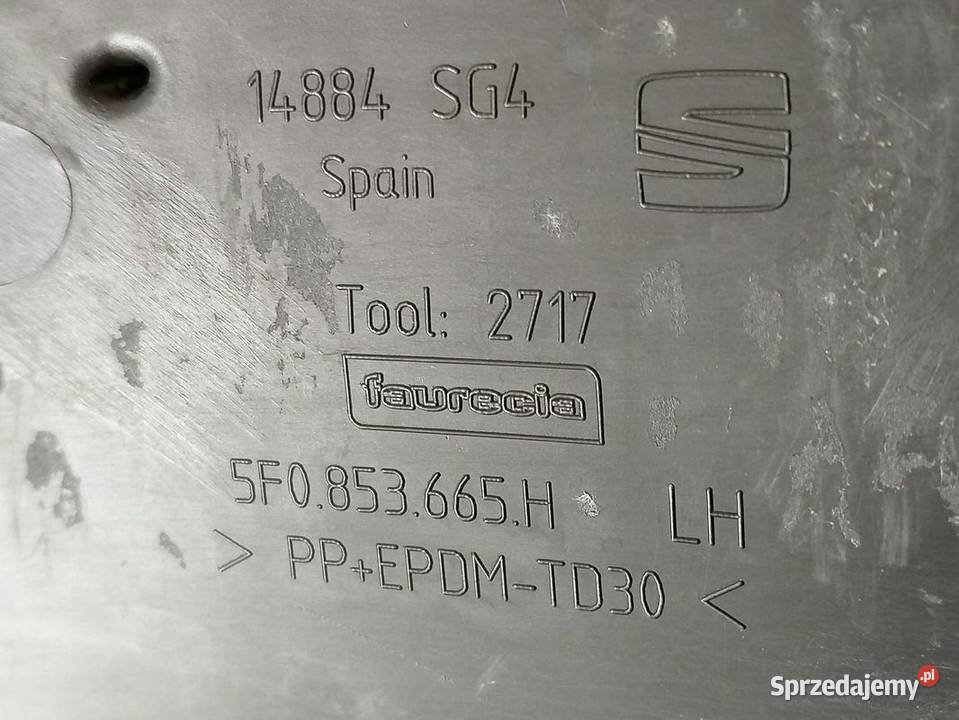 SEAT LEON III LIFT KRATKA ZDERZAKA LEWY PRZÓD Pleszew sprzedam
