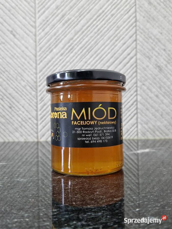 Miód Faceliowy z własnej pasieki 450 g Radzyń Podlaski