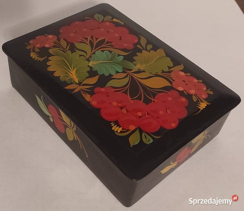 Pudełko ozdobne ZSRR CCCP Rosja PRL vintage old Rękodzieło Warszawa