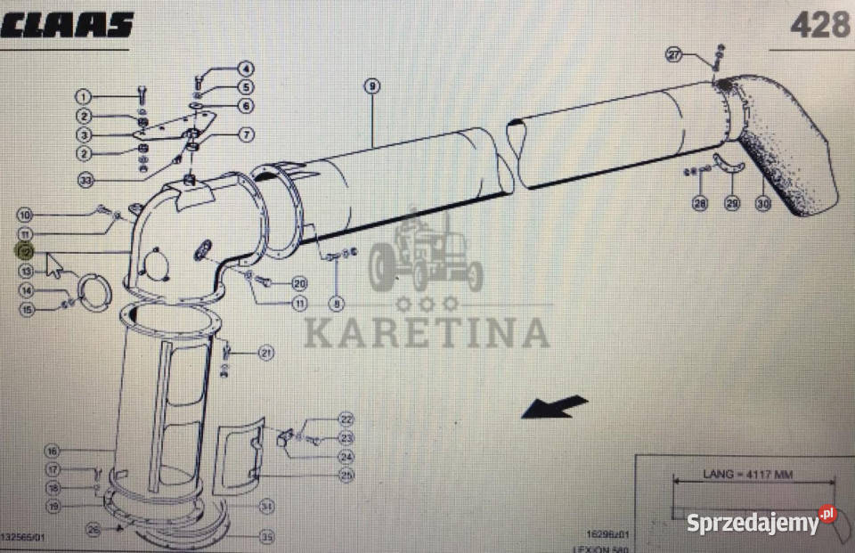 00 0751 988 1tunel rurowyClass Lexion 580 670640 Jastrzębniki