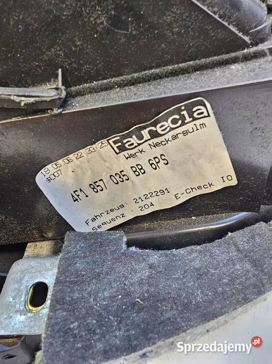SCHOWEK PASAŻERA AUDI A6 C6 LIFT 4F1857035BB Przystajń