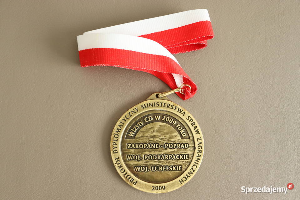 Medal wizyty CD w 2009 r złoty Warszawa