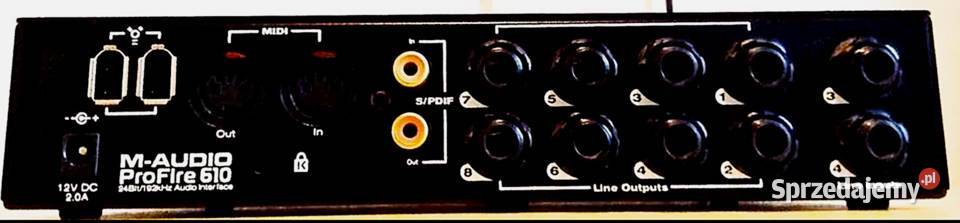 MAudio ProFire 610 profesjonalny interface audio Sprzęt estradowy, studyjny i DJ-ski Węgorzewo sprzedam