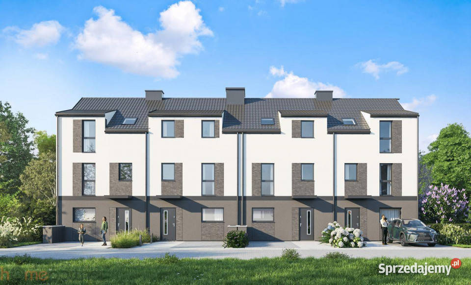 Dom bliźniak 11766m2 Iwiny do wykończenia Sprzedaż sprzedam