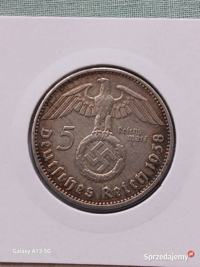 5 Marek Niemcy 1938 rPaul von Hindenburg menA 3 Numizmatyka Konin