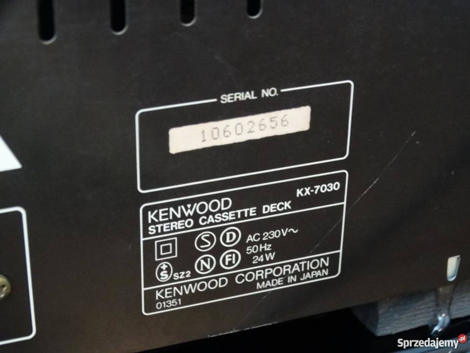 Magnetofon Kenwood KX7030 Dual Capstan 3Head Jasło