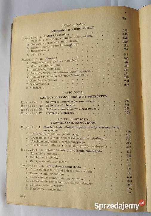 Podręcznik kierowcy III kat Jakub Toruńczyk Rok wydania 1955 Hajnówka