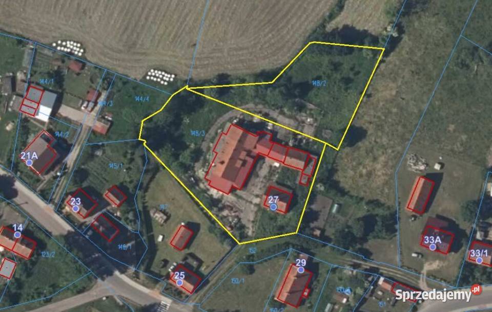 Syndyk sprzeda nieruchomość zabudowaną w 28zł/m2 Nakomiady