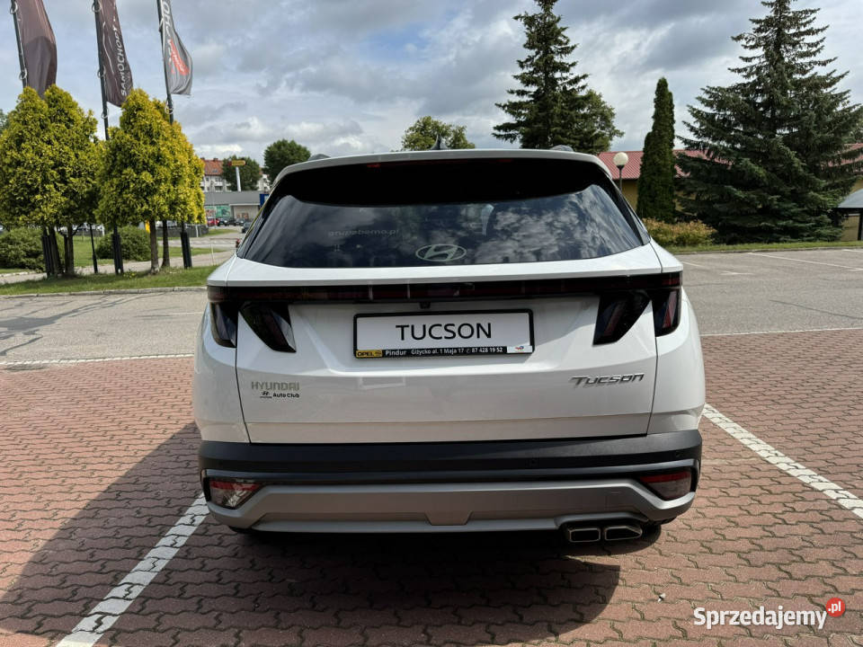 Hyundai Tucson Executive 16 TGDI 7DCT 160 biały Giżycko sprzedam