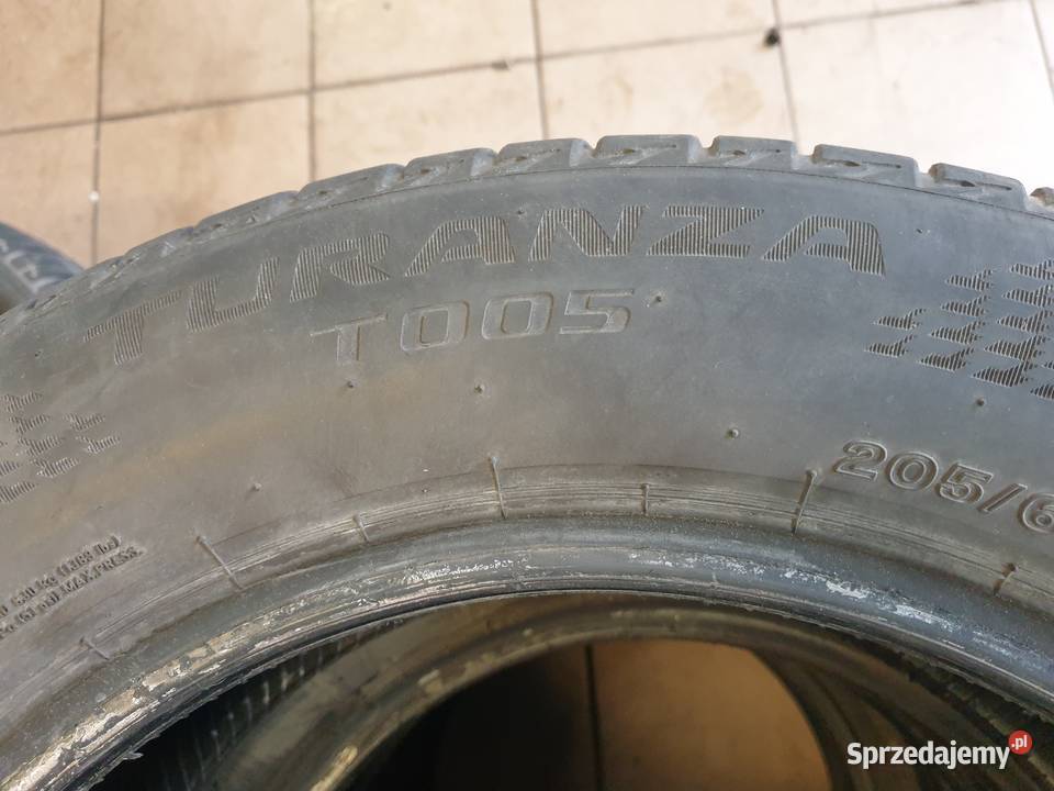 komplet opon 20560R16 Bridgestone Turanza Dobre Miasto