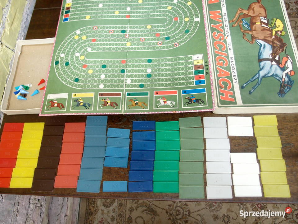 Gra planszowa Na Wyścigach z PRLu Lata 80te Łódź sprzedam