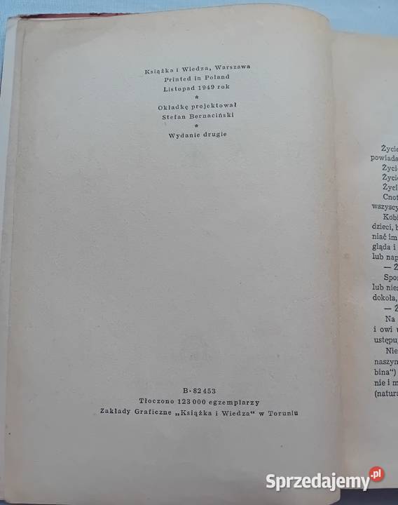 Eliza Orzeszkowa Marta Książka i Wiedza 1949 r Koźminek