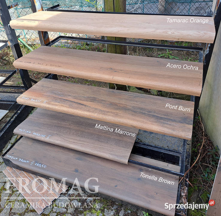 Płytki na schody drewnopodobne Stopnica CORTONE Płytki podłogowe lubuskie Gorzów Wielkopolski sprzedam