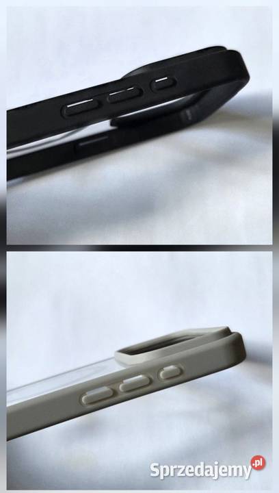 Etuicase przezroczyste szare i czarne z MagSafe Pokrowce, futerały i kabury Częstochowa