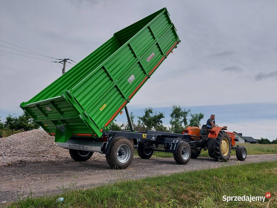 Przyczepa rolnicza wywrotka dwuosiowa 45t