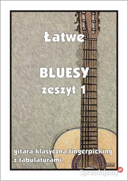 Łatwe Bluesy zeszyt 1 na gitarę nutytabulatury mazowieckie Nieporęt