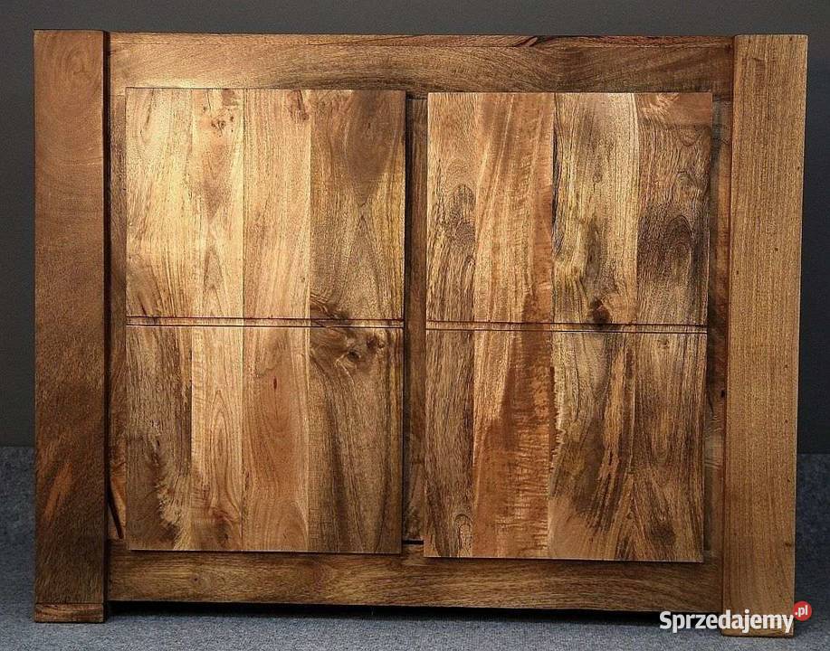 Drewniana komoda 110 OSLO z drewna mango toffi 85cm sprzedam