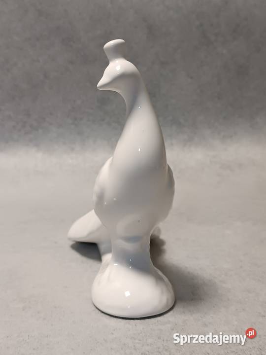 ALFAL Paw Dostojny Królewski Ptak Porcelanowa sprzedam